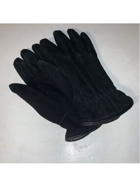 Women's Auclair Black Suede Gloves One Size